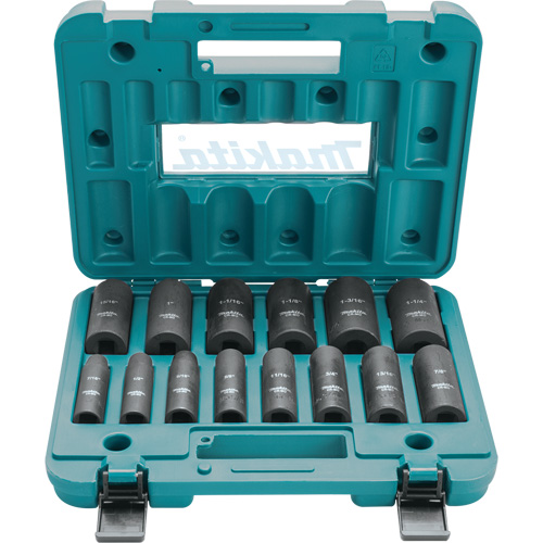 Well Socket Set, 14 Pcs, Impact, 1/2" Drive Size, Deep Equipment World