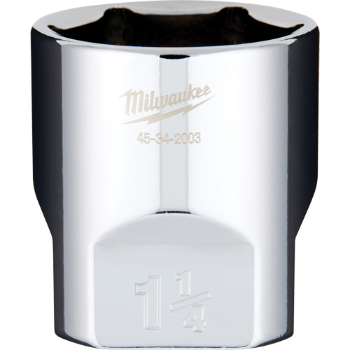 SAE Socket with Four Flat Sides, 1-1/4", 1/2" Drive, 6 Points Equipment World