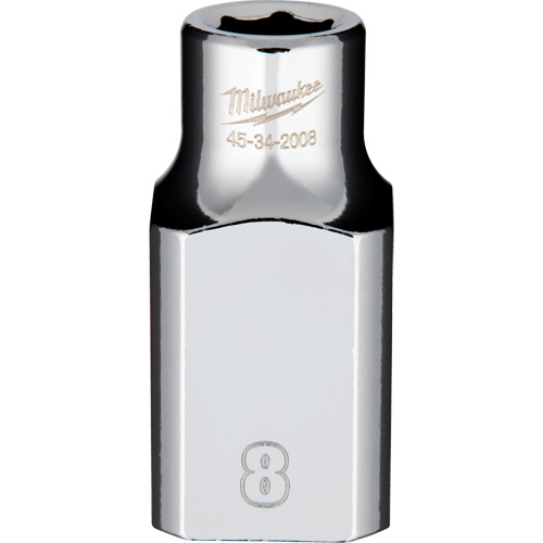 Metric Socket with Four Flat Sides, 8 mm, 1/2" Drive, 6 Points Equipment World