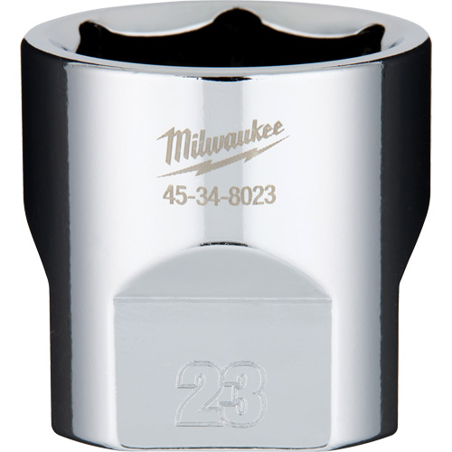 Metric Socket with Four Flat Sides, 23 mm, 3/8" Drive, 6 Points Equipment World