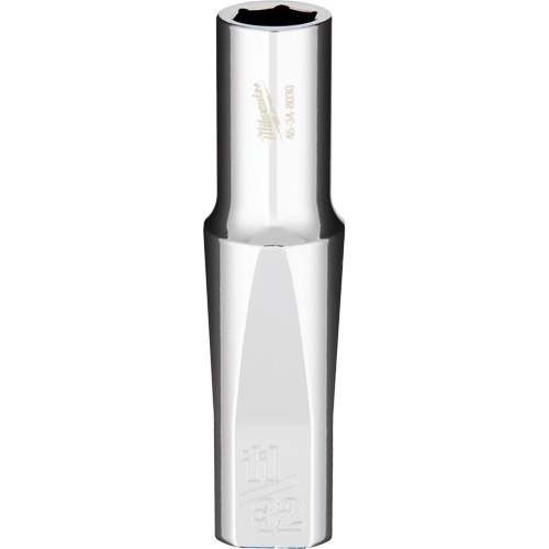 SAE Socket with Four Flat Sides, 11/32", 3/8" Drive, 6 Points, Deep Equipment World