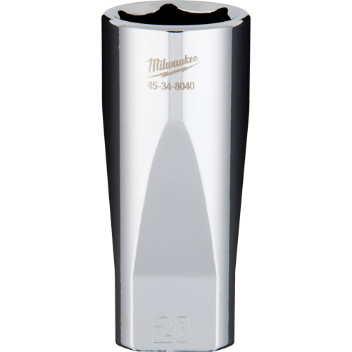 Metric Socket with Four Flat Sides, 20 mm, 3/8" Drive, 6 Points, Deep Equipment World