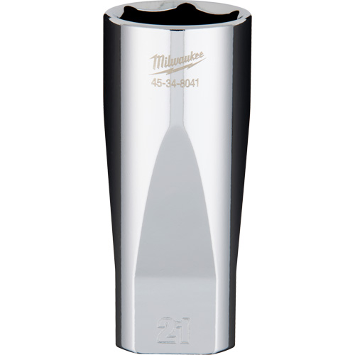 Metric Socket with Four Flat Sides, 21 mm, 3/8" Drive, 6 Points, Deep Equipment World