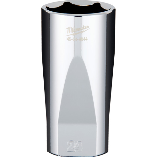 Metric Socket with Four Flat Sides, 24 mm, 3/8" Drive, 6 Points, Deep Equipment World