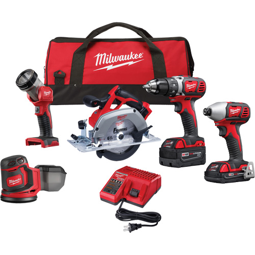 M18 5-Tool Combo Kit, Lithium-Ion, 18 V Equipment World