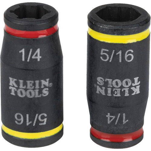 3-in-1 Impact Flip Socket Set, Hex, 1/4" Drive, 3 Pcs Equipment World