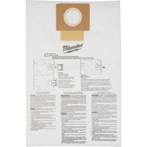 Sacs &agrave; poussi&egrave;re molletonn&eacute;s, 6 gal. US Equipment World