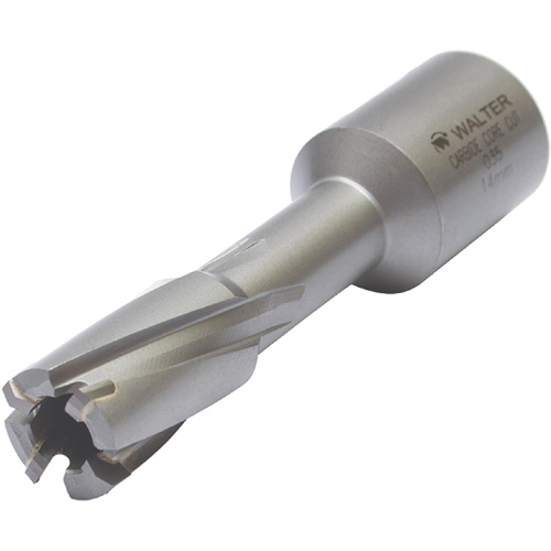 Core Cut Annular Cutter with Weldon Shank, 12 mm Diameter, Carbide, 30 mm Depth of Cut, 3/4" Shank Equipment World