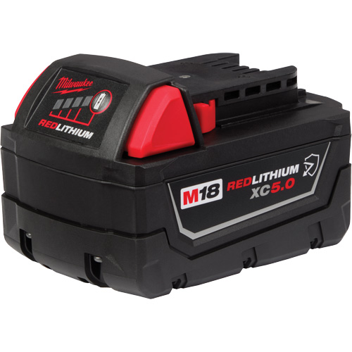 Redlithium XC5.0 Extended Capacity Battery Pack, Lithium-Ion, 18 V Equipment World