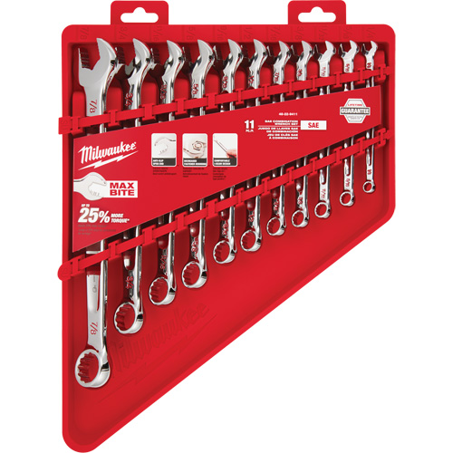 SAE Wrench Set, Combination, 11 Pieces, Imperial Equipment World