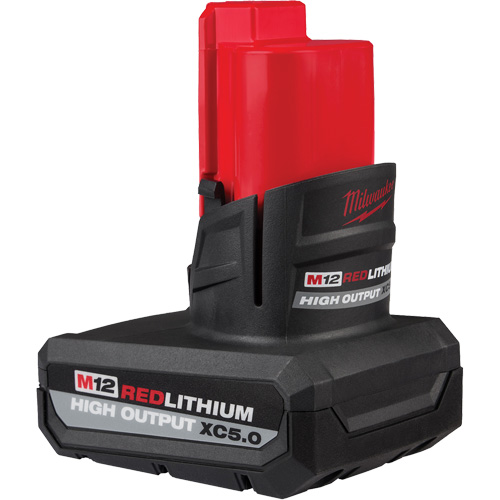 M12 Redlithium High Output XC5.0 Battery Pack, Lithium-Ion, 12 V, 5 Ah Equipment World