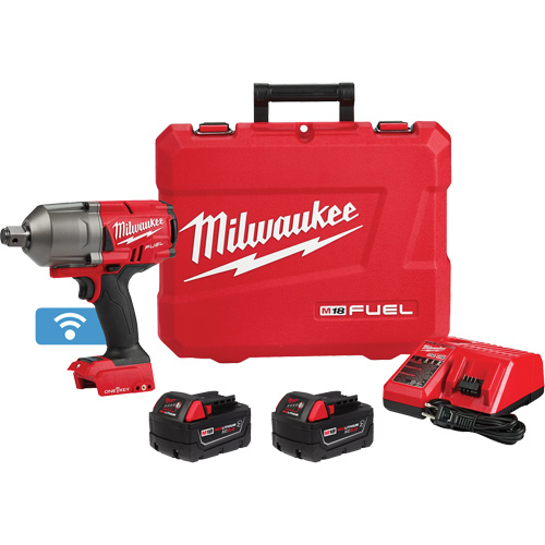 M18 Fuel High Torque Impact Wrench with One-Key & Friction Ring Kit, 18 V, 3/4" Socket Equipment World