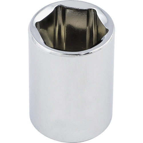 Regular Chrome Socket, 1/2", 3/8" Drive, 6 Points Equipment World