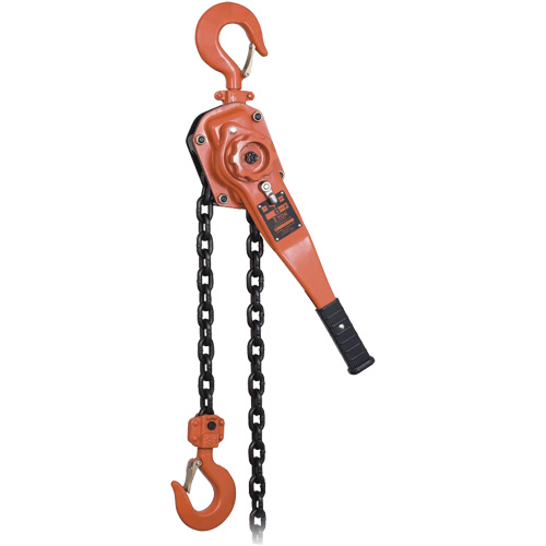 KLP-300L-5 KLP Series Heavy-Duty Lever Chain Hoist with Overload Protection, 5' Lift, 6000 lbs. (3 tons) Capacity Equipment World