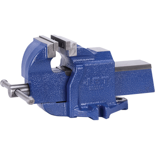 Heavy-Duty British Pattern Bench Vise, 8" Jaw Width, 4" Throat Depth Equipment World
