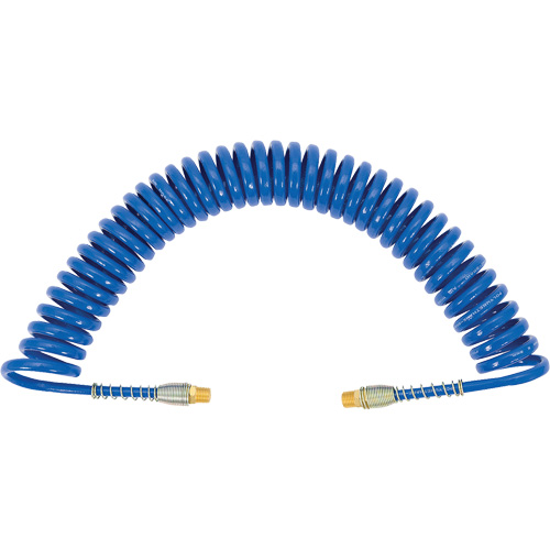 APUB-3825 Recoil Air Hose with Swivel Fittings & Protective Spring, Air, 3/8" ID x 25' L, Polyurethane Equipment World