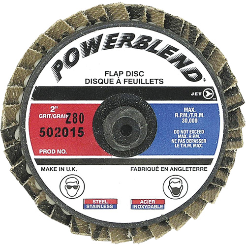 PowerBlend Roll-On Flap Disc, 2" x Type R, Z80 Grit Equipment World