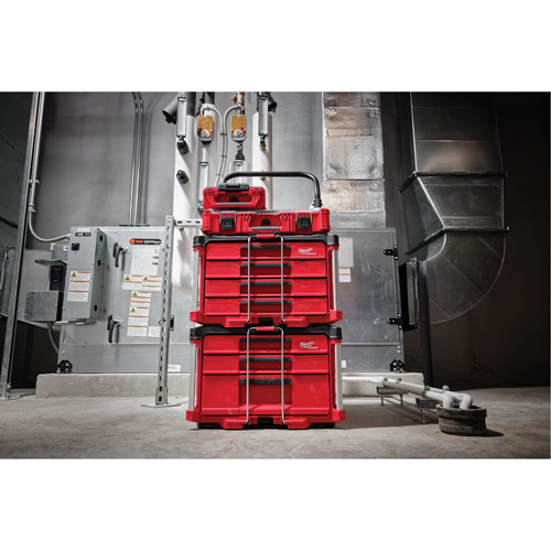 PackOut 4-Drawer Tool Box, 16-3/10" x 22-1/5" x 14-3/10", Red Equipment World