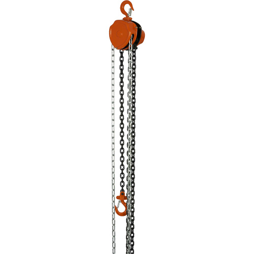 VHC Series Chain Hoists, 10' Lift, 1100 lbs. (0.5 tons) Capacity, Alloy Steel Chain Equipment World
