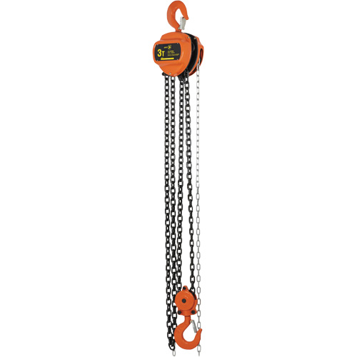 VHC Series Chain Hoists, 10' Lift, 6600 lbs. (3 tons) Capacity, Alloy Steel Chain Equipment World