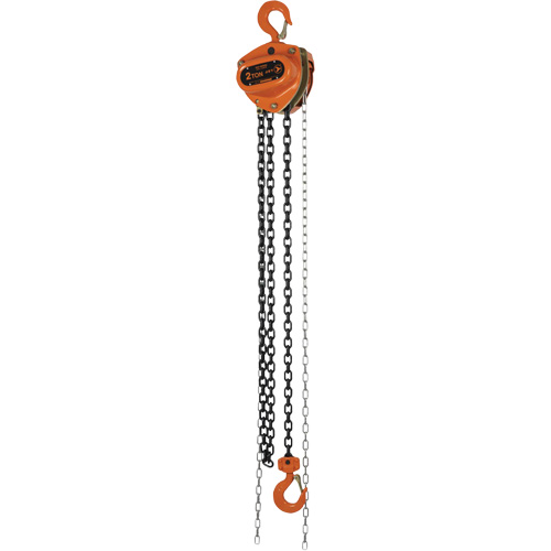 KCH Series Chain Hoists, 10' Lift, 4400 lbs. (2 tons) Capacity, Alloy Steel Chain Equipment World