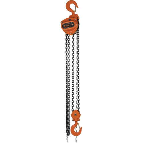KCH Series Chain Hoists, 10' Lift, 6600 lbs. (3 tons) Capacity, Alloy Steel Chain Equipment World