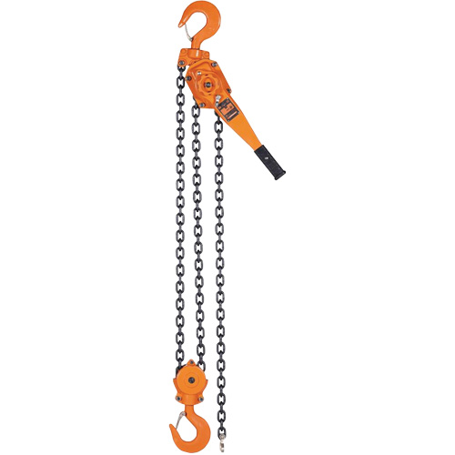 KLP-600L-5 KLP Series Lever Chain Hoists, 5' Lift, 12000 lbs. (6 tons) Capacity, Steel Chain Equipment World