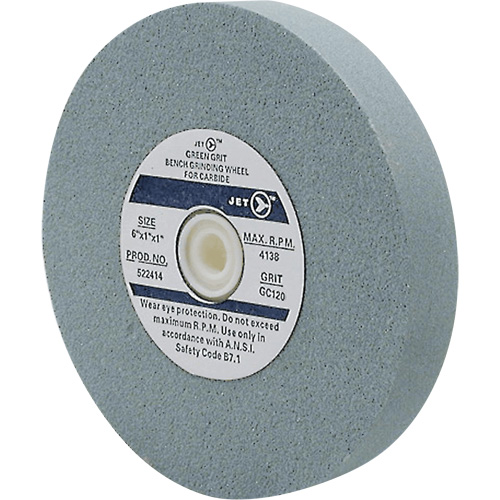 GC675C Bench Grinding Wheels, 6" x 3/4", 1" Arbor, Silicon Carbide Equipment World