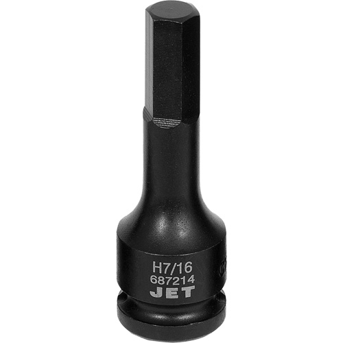 Impact Socket Bits, Hex, 7/16" x 1/2" Drive Equipment World