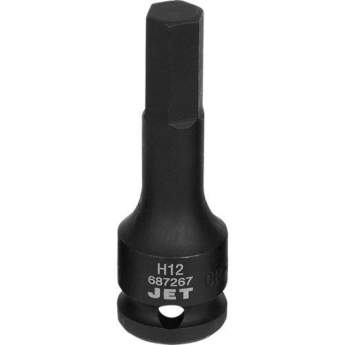 Impact Socket Bits, Hex, 12 mm x 1/2" Drive Equipment World