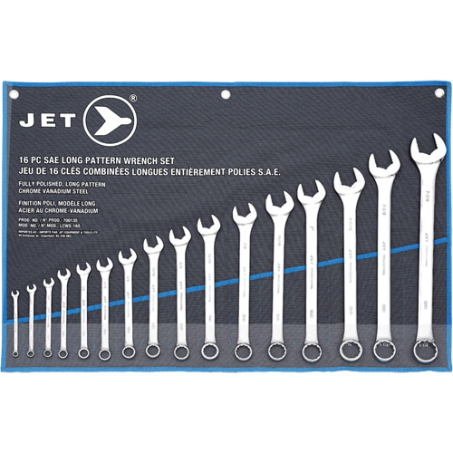 LCWS-16S Long Pattern Combination Wrench Sets, Combination, 16 Pieces, Imperial Equipment World