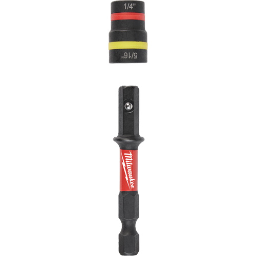 Shockwave Impact Duty Quik-Clear 2-in-1 Nut Driver, 5/16"/1/4" Drive, 2-1/4" L, Magnetic Equipment World