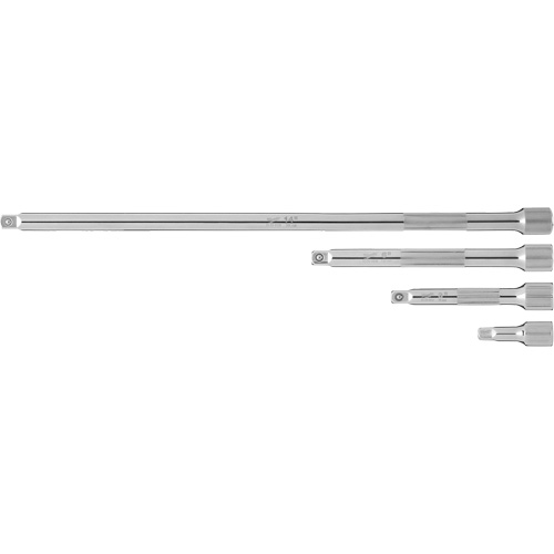 Drive Extension Set, 1/4" Drive, Chrome Finish, 4 Pcs Equipment World