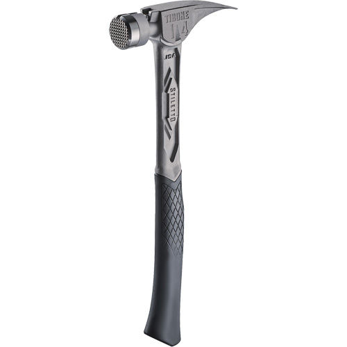 TIBONE Milled Titanium Framing Hammer, 14 oz., Solid Steel Handle, 15-1/4" L Equipment World