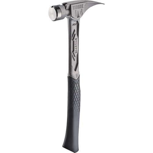 TIBONE Smooth Titanium Framing Hammer, 14 oz., Solid Steel Handle, 15-1/4" L Equipment World