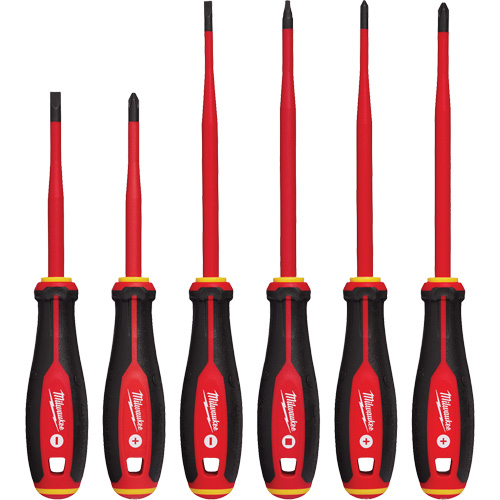 Insulated Slim Tip Screwdriver Set, 6 Pcs., Magnetic Equipment World