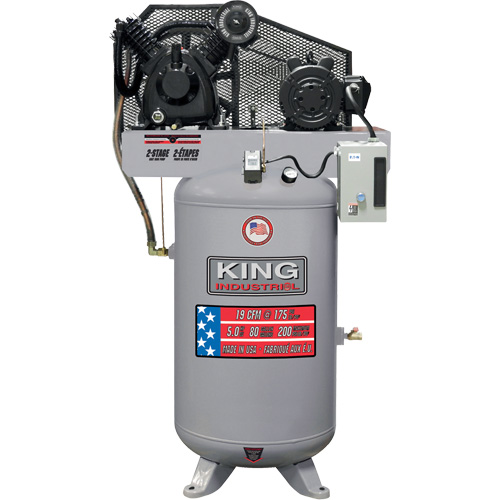 2-Stage Air Compressor, 80 Gal. (96 US Gal) Equipment World