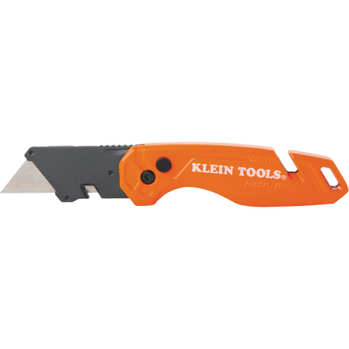 Folding Utility Knife With Blade Storage, 1" Blade, Steel Blade, Metal Handle Equipment World