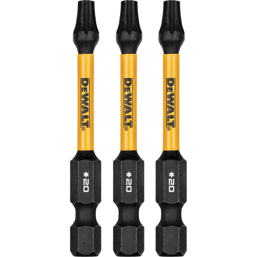 3-Piece FLEXTORQ&reg; Impact Screwdriving Bits, Torx, T-20, 1/4" Drive Equipment World