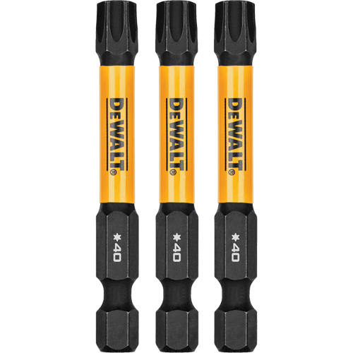 3-Piece FLEXTORQ&reg; Impact Screwdriving Bits, Torx, T-40, 1/4" Drive Equipment World