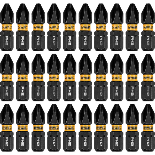 30-Piece FLEXTORQ&reg; Impact Driver Bit Set, Phillips, #2, 1/4" Drive Equipment World