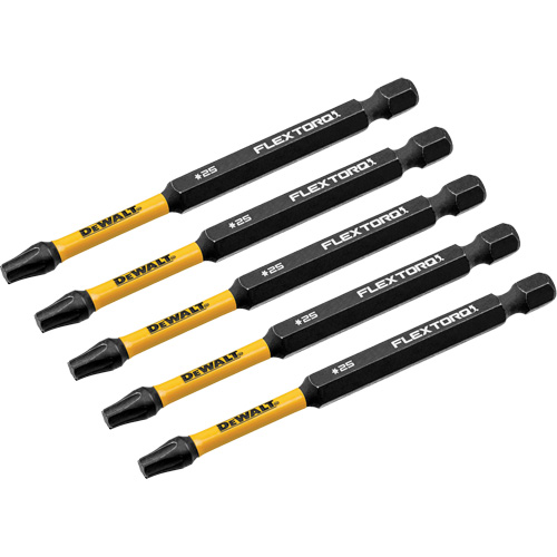 FLEXTORQ&reg; Impact Driver Bit, Torx, T-25 Tip, 1/4" Drive Size, 3-1/2" Length Equipment World