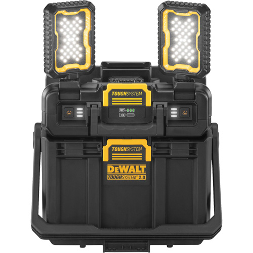 ToughSystem&reg; 2.0 Adjustable Work Light with Storage, 16" x 11" x 14", Black/Yellow Equipment World