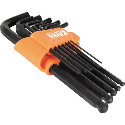 L-Style Ball-End Hex Key Wrench Set, 12 Pcs., Imperial Equipment World