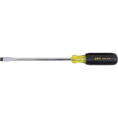 JKSS-8R Slot Screwdriver, 3/8" Tip, Round, 8" L, Cushion Grip Handle Equipment World