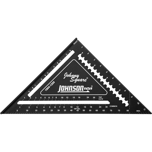 12" Johnny Square&reg; Professional Easy-Read Rafter Square Equipment World