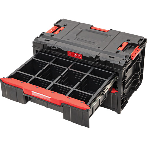 Arx&reg; 2-Drawer Toolbox, 23-1/10" x 15" x 13-2/5", Black Equipment World