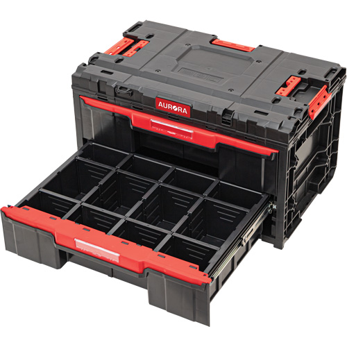 Arx&reg; 2-Drawer Toolbox, 23-1/10" x 15" x 13-2/5", Black Equipment World