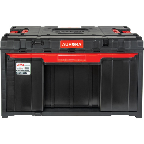 Arx&reg; Single Drawer Toolbox, 11-1/5" W x 18-3/10" D x 9-1/10" H, Black/Red Equipment World