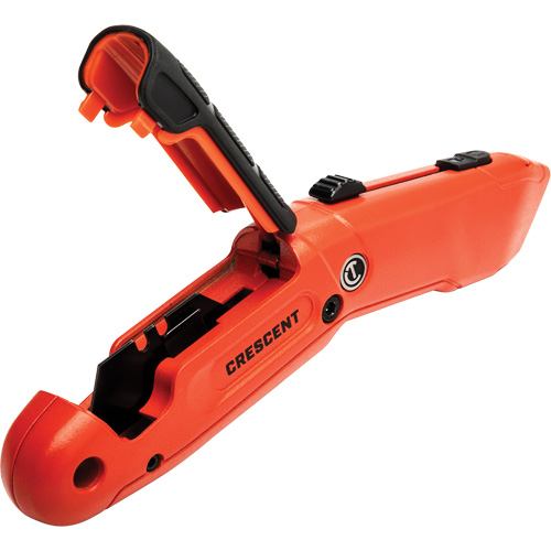 Couteau de s&eacute;curit&eacute; autor&eacute;tractable, 1", Acier, Prise en Aluminium Equipment World